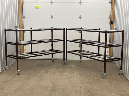 Photo of the AMC 3TSL morgue rack, showing its efficient side loading design, ideal for tight spaces and customizable for various cadaver storage needs