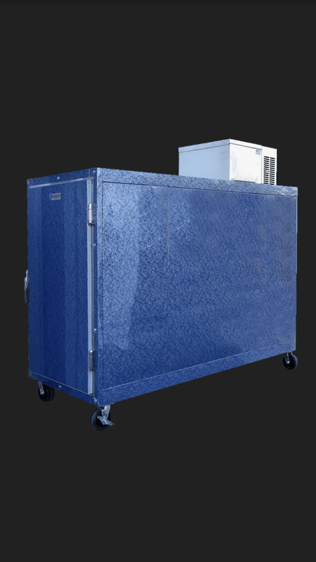 3 Body Oversized Mortuary Freezer - AMC Model #3BX-F - American Mortuary Coolers Powered by Funeral Source One Supply Company 