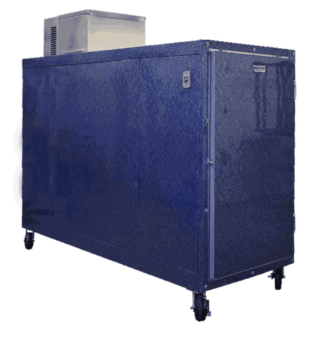 3 Body Mortuary Cooler AMC Model #3B with Interior Rolling Rack - American Mortuary Coolers Powered by Funeral Source One Supply Company 