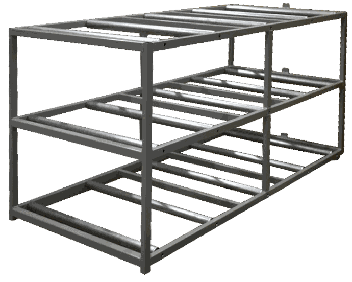 3 Body Mortuary Cooler AMC Model #3B with Interior Rolling Rack - American Mortuary Coolers Powered by Funeral Source One Supply Company